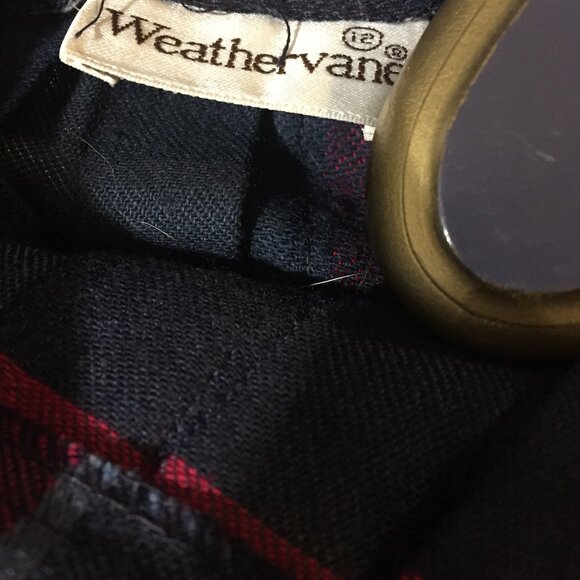 VINTAGE WEATHERVANE PLAID PLEATED SKIRTS SIZE 12 - Picture 6 of 6